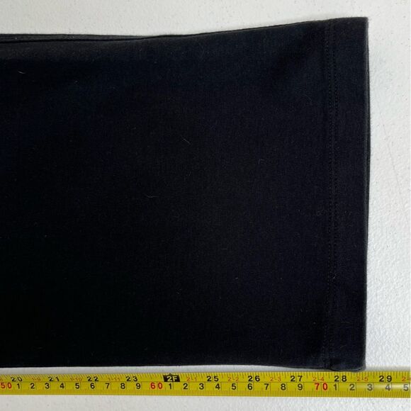 Lands End Black Cotton Knit Pants Pockets Stretch Women XL Elastic Waist Pull On - Picture 12 of 13